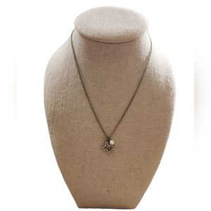 West & Co Gold Co Bling State of Texas Pearl Pendant Necklace 22"